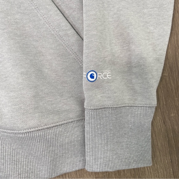 Carhartt Force Long Sleeve Sweatshirt Women’s Medium 8-10 Slightly Fitted Gray - Picture 5 of 14